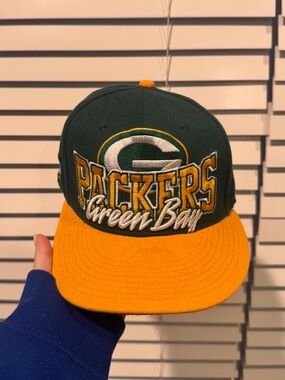 NFL Vintage Collection Green Bay Packers Two-Tone Green and Gold Snapback Hat